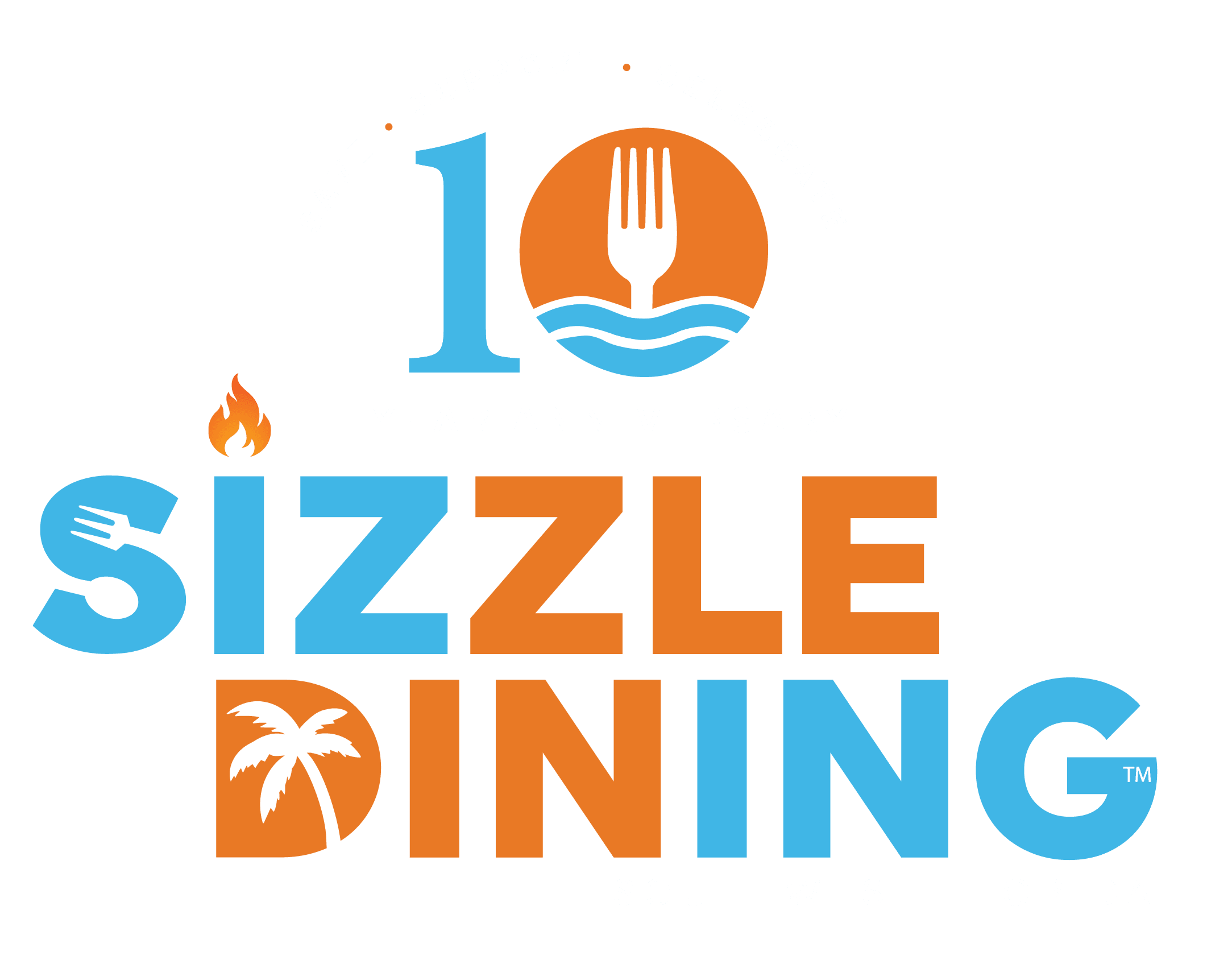 Sizzle Dining 10th Anniversary logo
